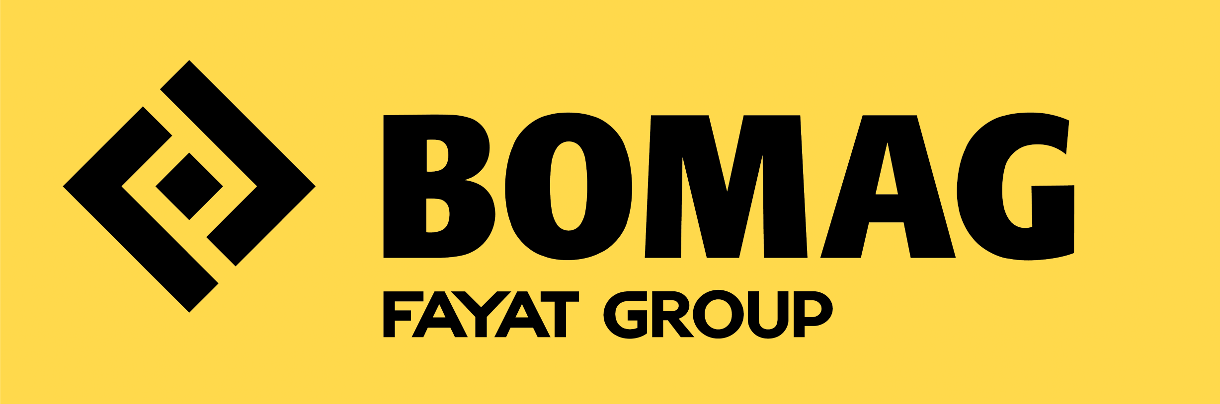 BOMAG Logo black on yellow web