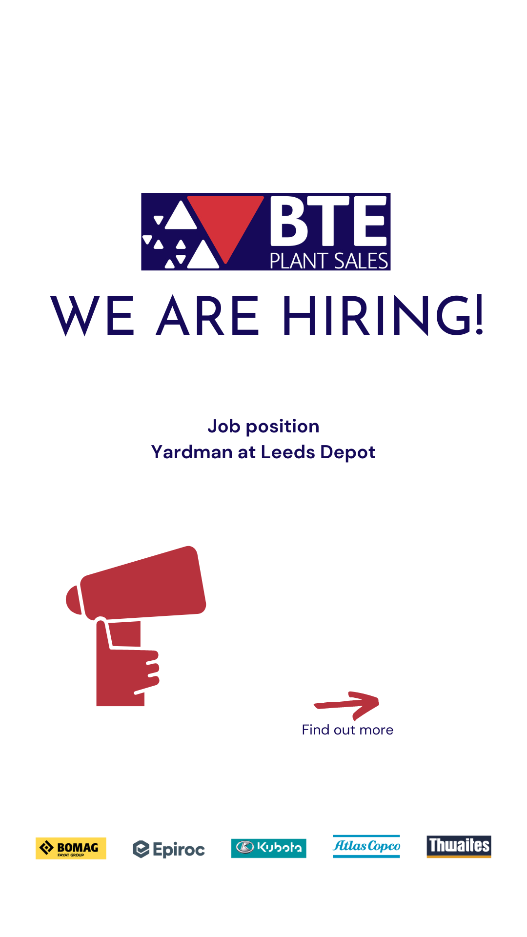 We are hiring! Yardman