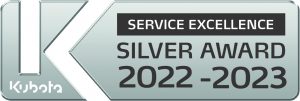Kubota Service Excellence silver award 2022-2023