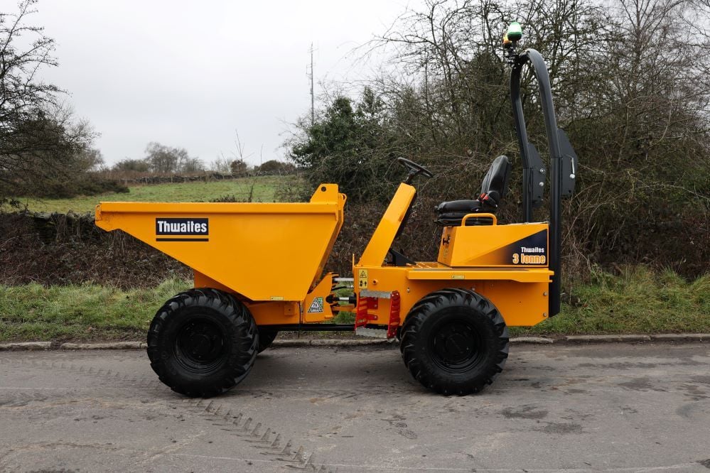 Thwaites 3 ton dumper left side on