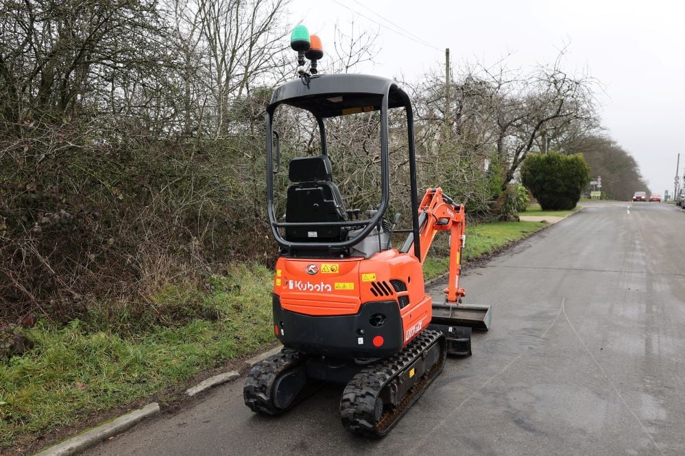 Kubota U17-3a ex demo right side rear