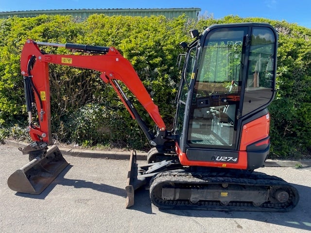 Kubota u27-4 3 tonne excavator 