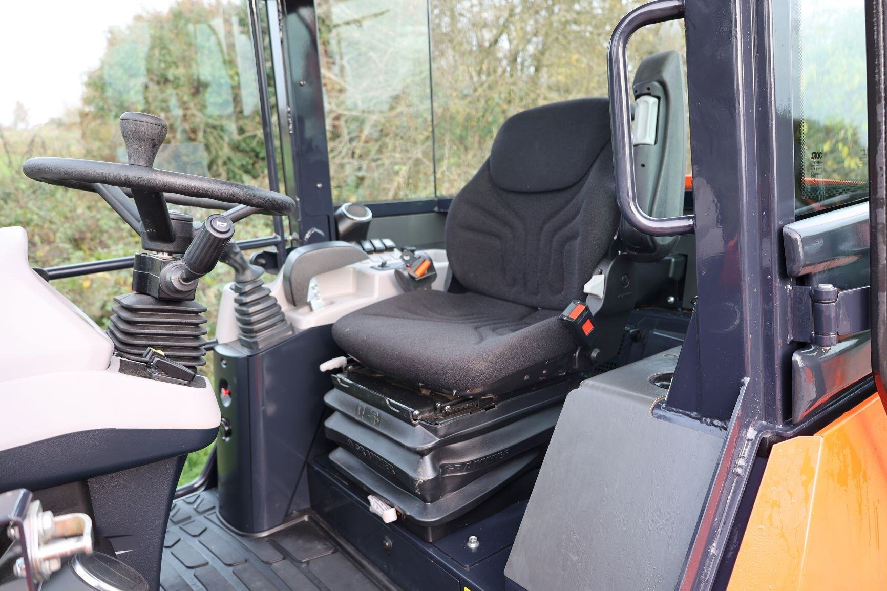 Kubota R090 inside cab