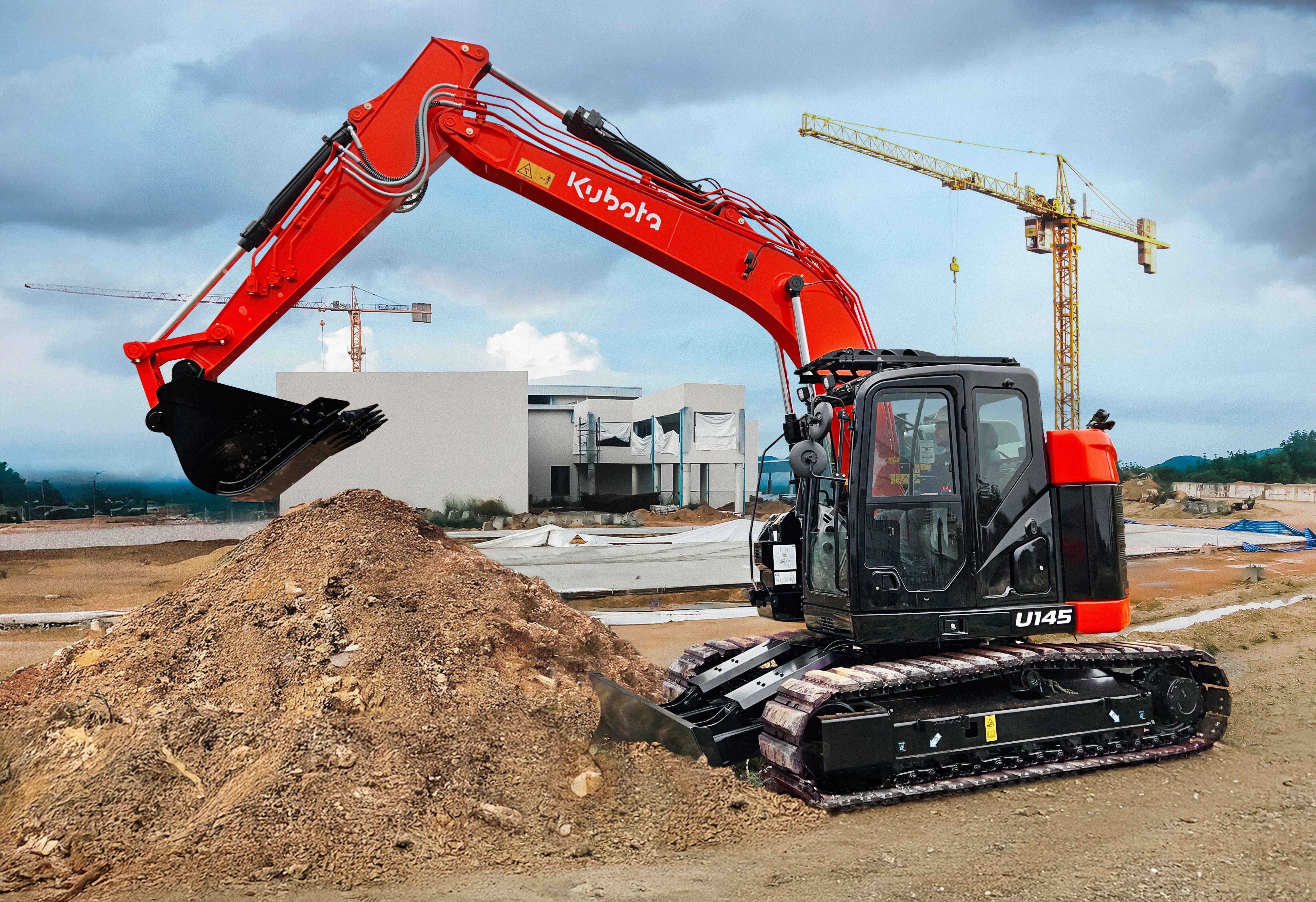 Kubota U145 short tail excavator, 14 ton, new product release