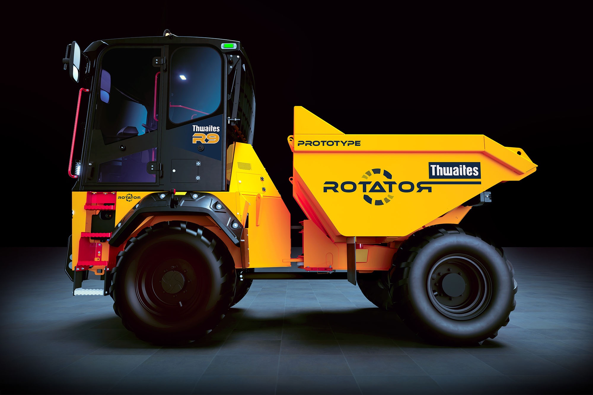 thwaites new ROTATOR dumper 9 tonnes, rotating cab