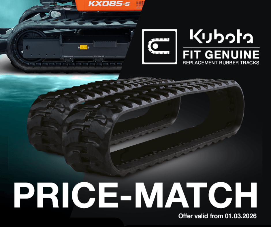 Kubota rubber tracks price match